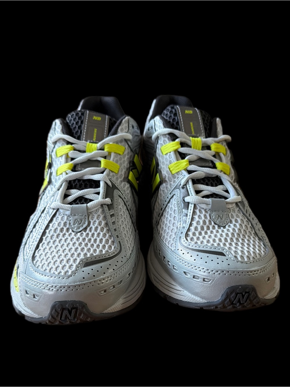 New Balance U1906R Gray Runners with Neon Yellow Unisex M/10.5 W/12 - Picture 6 of 13